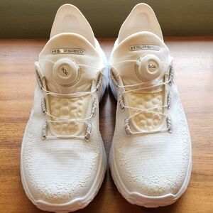 Under Armour Cream Slip Speed Shoes with BOA System
